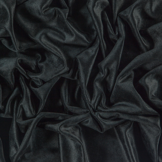 Photo of the fabric Monte Carlo Onyx swatch by Zepel. Use for Curtains, Upholstery, Accessory, Top of Bed. Style of Plain, Velvet