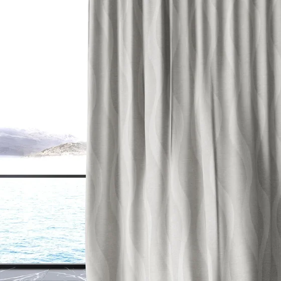 Photo of the fabric Paramount Dove swatch by James Dunlop. Use for Sheer Curtains. Style of Abstract, Sheer