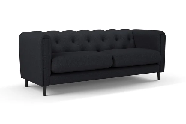 Photo of the fabric Newport Carbon swatch by James Dunlop. Use for Upholstery, Accessory. Style of Plain