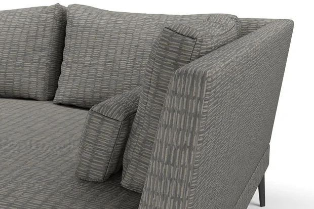 Photo of the fabric Raku Obsidian swatch by Mokum. Use for Upholstery, Accessory. Style of Plain, Texture