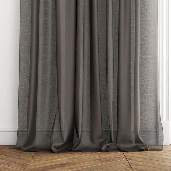 Photo of the fabric Kanso Stonewash Basalt swatch by Mokum. Use for Sheer Curtains. Style of Plain, Sheer