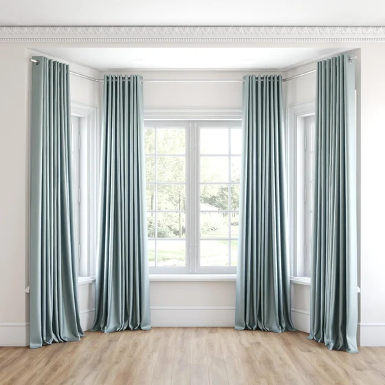 Photo of the fabric Stallion 2 Blackout Mineral swatch by James Dunlop Essentials. Use for Curtains. Style of Plain, Texture