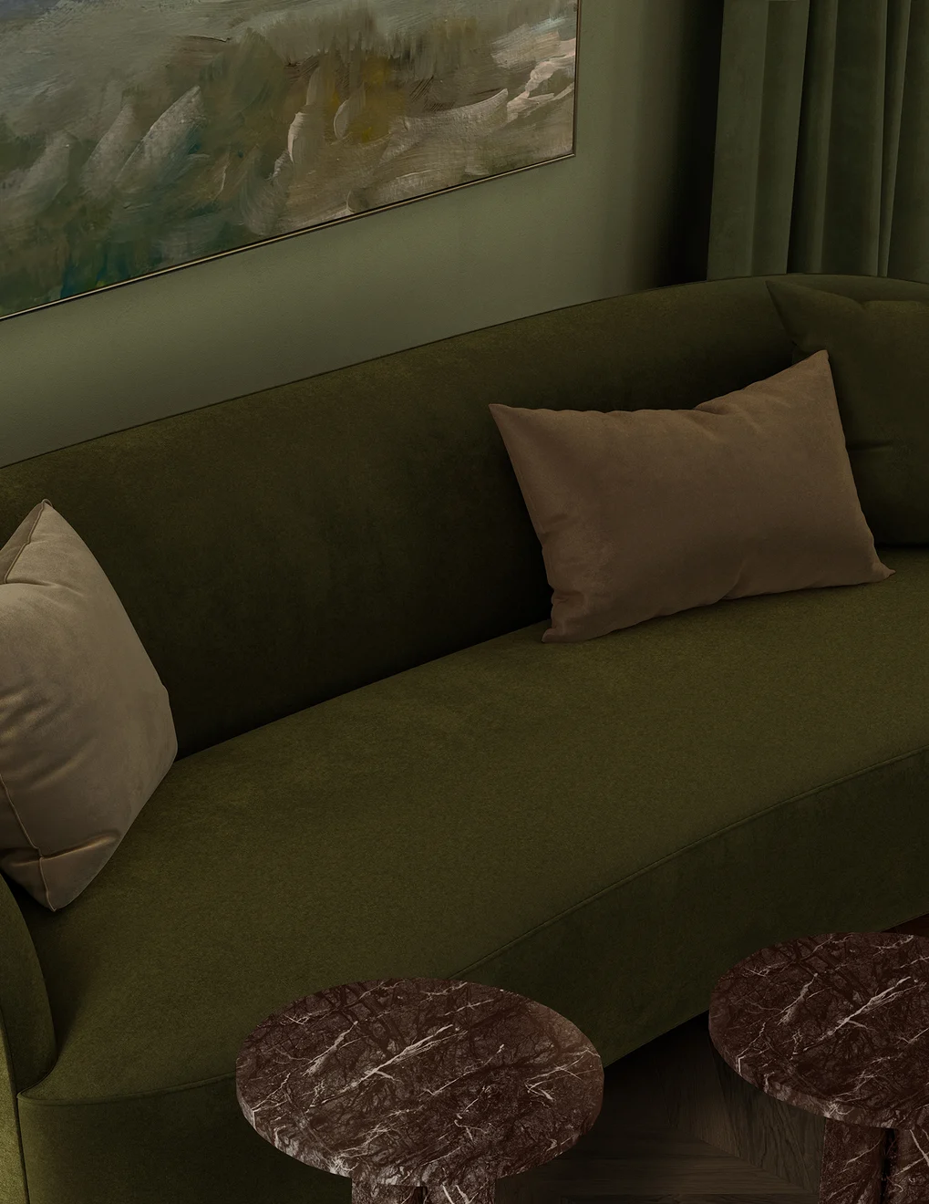 FibreGuard | Velvelux colour Olive by Mokum FibreGuard