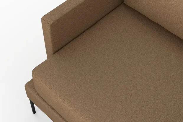 Photo of the fabric Solara Clay swatch by Mokum. Use for Upholstery, Accessory. Style of Plain, Texture