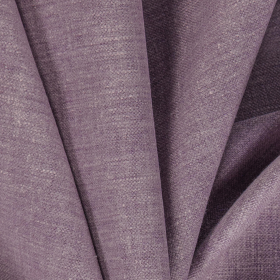 Photo of the fabric Navarra Lavender swatch by Zepel. Use for Curtains, Upholstery, Accessory, Top of Bed. Style of Plain, Taffeta