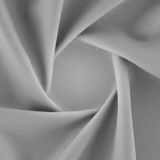 Photo of the fabric Luxo Gull swatch by Zepel. Use for Curtains, Accessory, Top of Bed. Style of Chenille, Plain