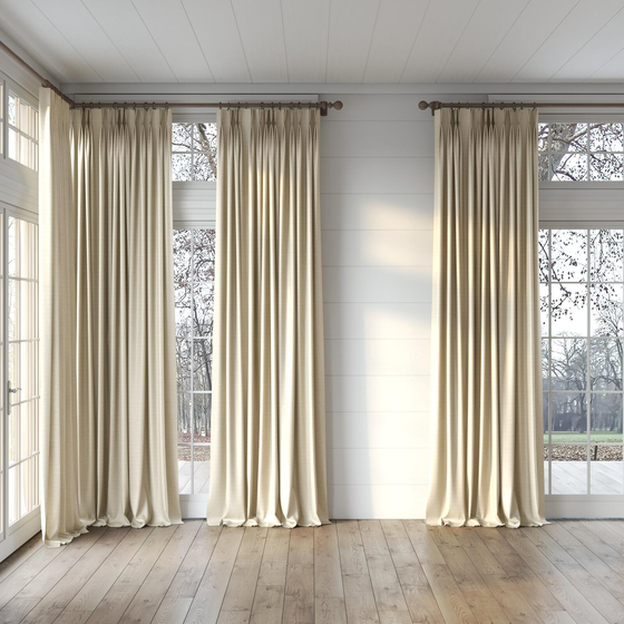 Photo of the fabric Luxe Ecru swatch by James Dunlop Essentials. Use for Curtains, Accessory, Top of Bed. Style of Plain, Texture