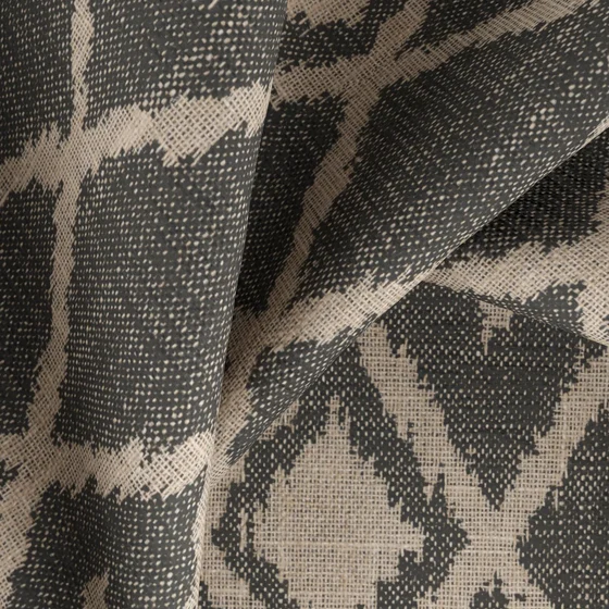 Photo of the fabric Boronia Ebony swatch by Zepel. Use for Upholstery, Accessory. Style of Geometric