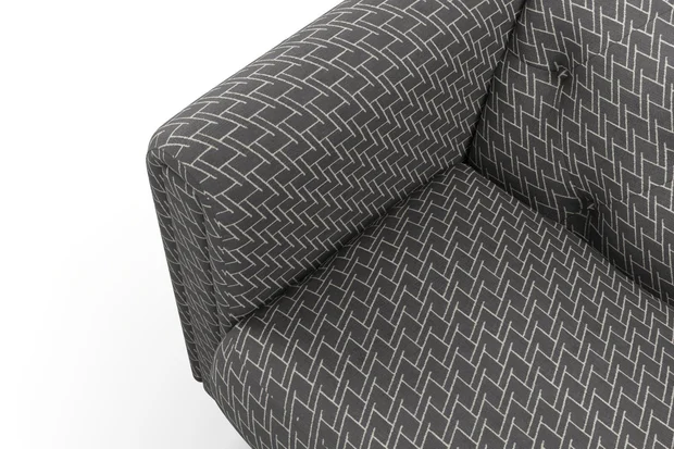 Photo of the fabric Leverett Alexander swatch by James Dunlop. Use for Upholstery, Accessory. Style of Chenille, Geometric
