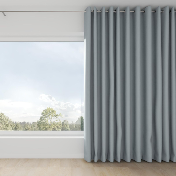 Photo of the fabric Satori Stonewash Copenhagen swatch by Mokum. Use for Curtains, Upholstery Light Duty, Accessory, Top of Bed. Style of Plain, Texture