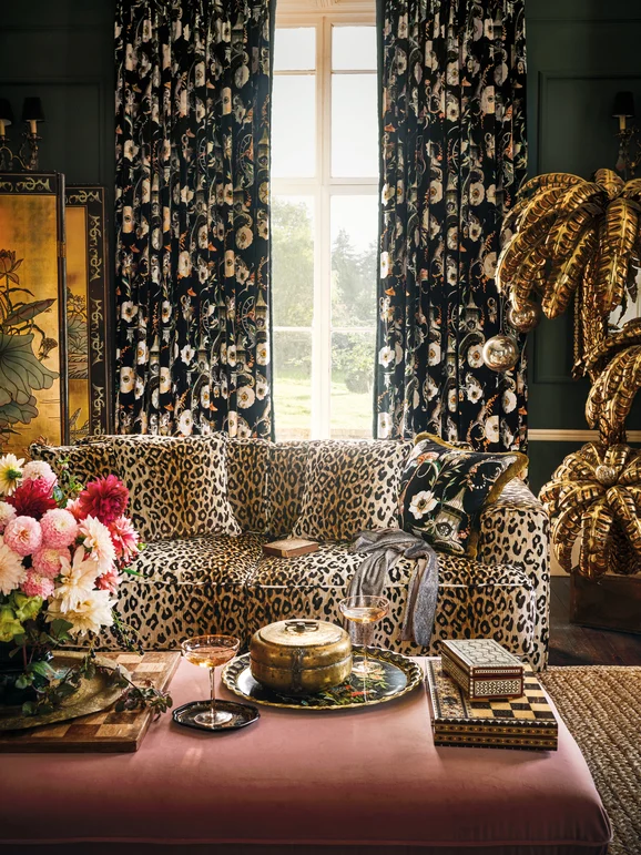 Photo of the fabric Mimi Velvet 7996 02 in situ by Romo. Use for Upholstery, Accessory