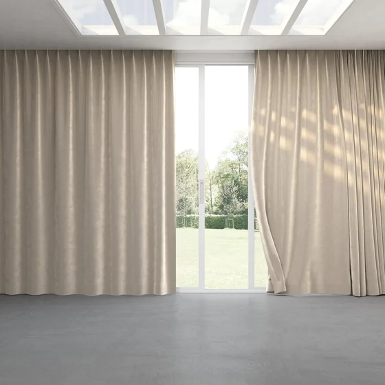 Photo of the fabric Velvelux Plaza swatch by Mokum FibreGuard. Use for Curtains, Upholstery, Accessory, Top of Bed. Style of Plain, Velvet
