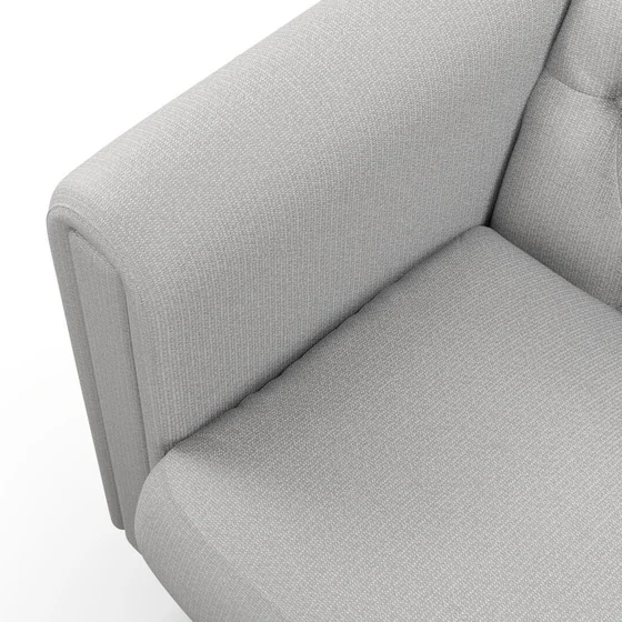 Photo of the fabric Exceed Silver swatch by James Dunlop FibreGuard. Use for Upholstery, Accessory. Style of Plain, Texture