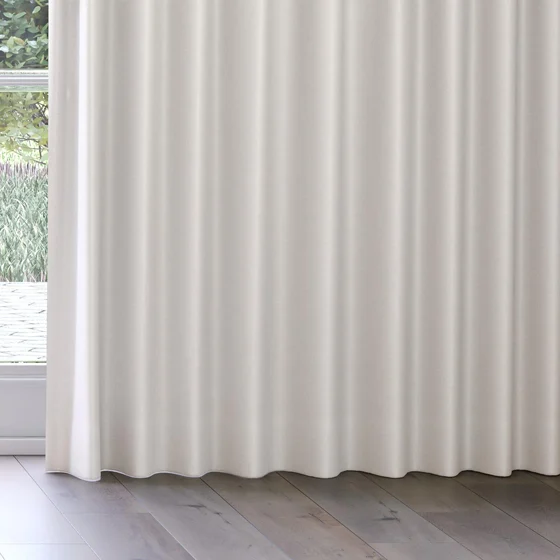 Photo of the fabric Eclipse Blackout Oyster swatch by James Dunlop. Use for Curtains. Style of Plain, Texture