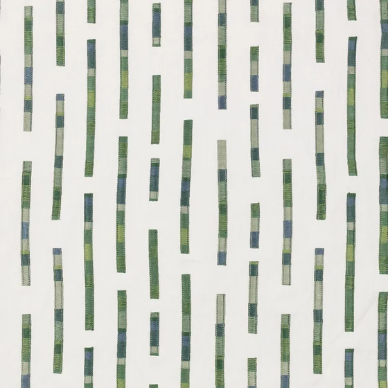 Photo of the fabric Elwood V3557 05 swatch by Villa Nova. . Style of Embroidery, Geometric
