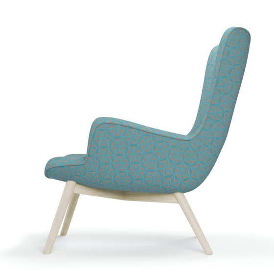 Photo of the fabric Tapa Aqua swatch by James Dunlop. Use for Upholstery, Accessory. Style of Geometric