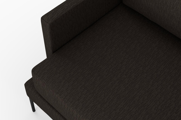 Photo of the fabric Pandanus Basalt swatch by Mokum. Use for Upholstery. Style of Plain, Taffeta