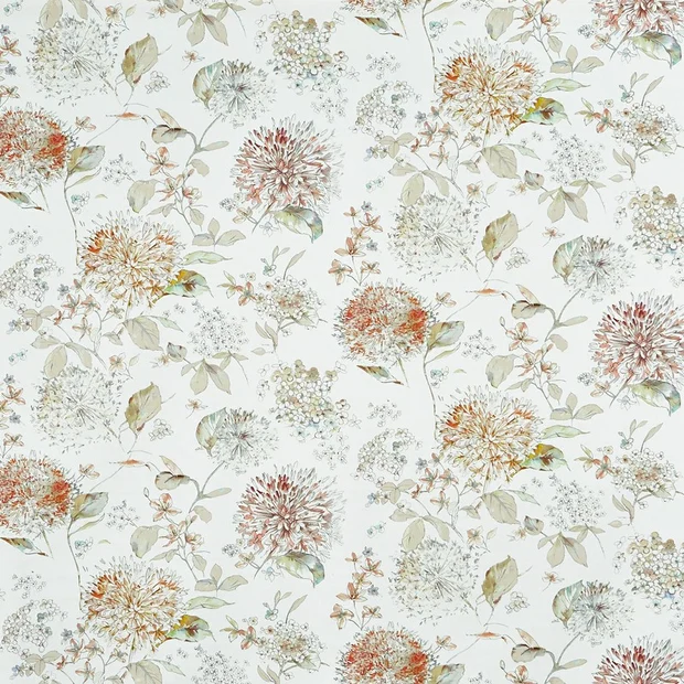Photo of the fabric Charlotte (Pt) Harvest swatch by James Dunlop Essentials. Use for Curtains, Accessory, Top of Bed