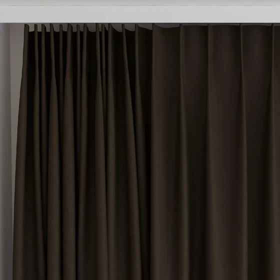 Photo of the fabric Vela Wood swatch by James Dunlop FibreGuard. Use for Curtains, Upholstery, Accessory, Top of Bed. Style of Plain, Velvet
