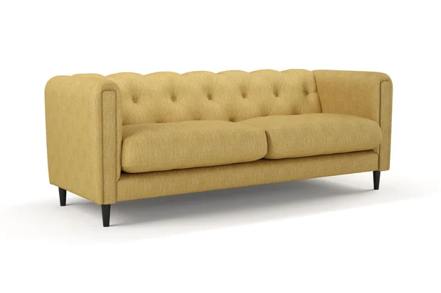 Photo of the fabric Trezor Honey swatch by James Dunlop FibreGuard. Use for Curtains, Upholstery, Accessory. Style of Chenille, Plain