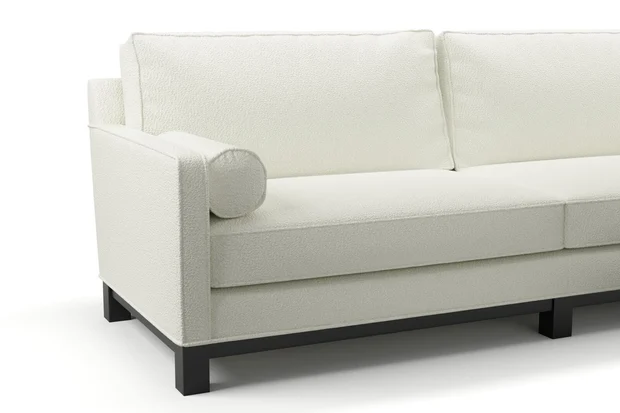 Photo of the fabric Airlie Whitewash swatch by James Dunlop. Use for Upholstery, Accessory. Style of Plain, Texture