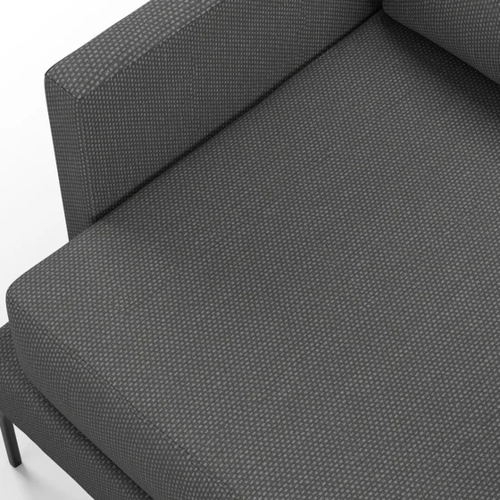 Photo of the fabric Souk Marcasite swatch by Mokum. Use for Upholstery, Accessory. Style of Plain, Texture
