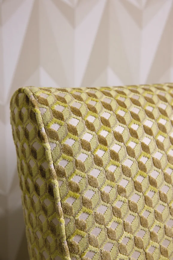 Photo of the fabric Home Centre K5288 06 in situ by Kirkby Design. Use for Upholstery, Accessory. Style of Velvet