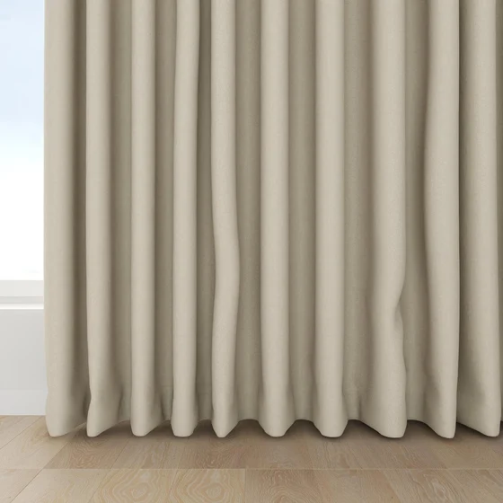Photo of the fabric Infinite Linen swatch by Mokum. Use for Curtains, Upholstery, Accessory, Top of Bed. Style of Plain, Texture