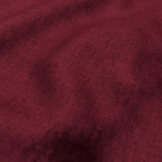 Photo of the fabric Brigadier Burgundy swatch by Zepel FibreGuard. Use for Curtains, Upholstery, Accessory, Top of Bed. Style of Chenille, Plain