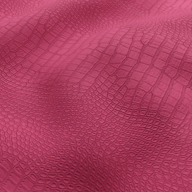 Photo of the fabric Knack Magenta swatch by Zepel. Use for Upholstery. Style of Animals And Birds, Leather And Vinyl