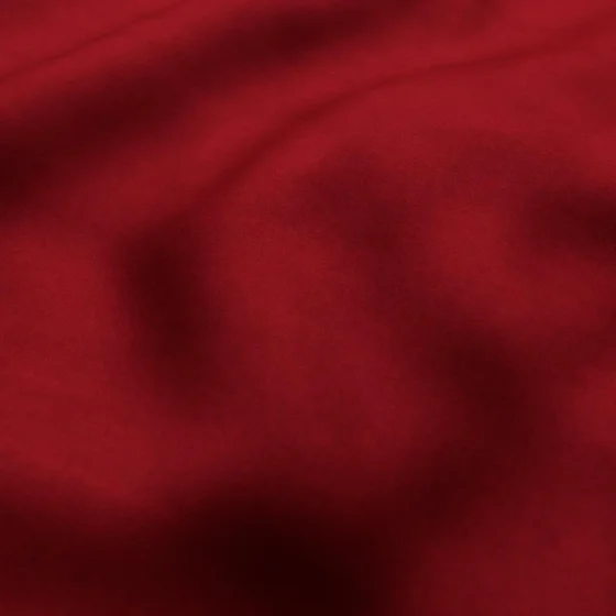 Photo of the fabric Poeme Cherry swatch by Zepel. Use for Upholstery, Accessory. Style of Plain, Velvet