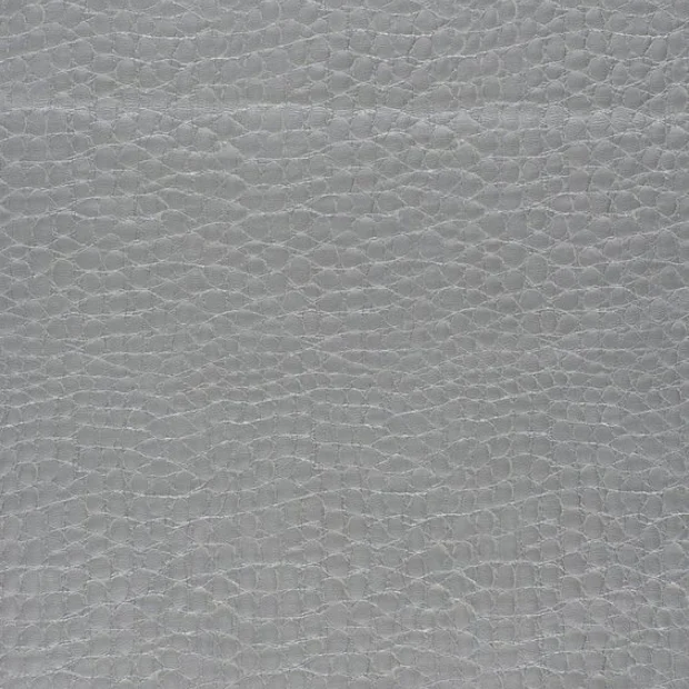 Photo of the fabric Textura Tumble Metallic Sterling swatch by Zepel. Use for Upholstery. Style of Animals And Birds, Leather And Vinyl