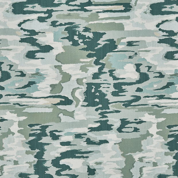 Photo of the fabric Utopia 4306 Rockpool 717 swatch by Prestigious. Use for Curtains, Upholstery, Accessory. Style of Abstract, Jacquard