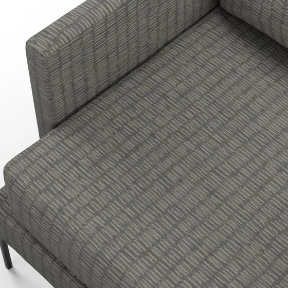 Photo of the fabric Raku Obsidian swatch by Mokum. Use for Upholstery, Accessory. Style of Plain, Texture