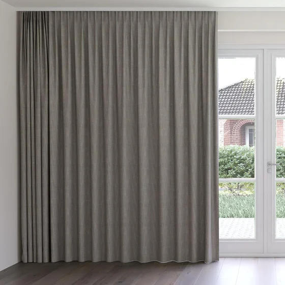 Photo of the fabric Chatham Peat swatch by James Dunlop Essentials. Use for Curtains. Style of Plain, Texture