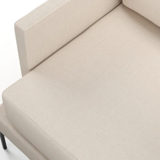 Photo of the fabric Sahel Oyster swatch by Mokum. Use for Upholstery, Accessory. Style of Plain, Texture
