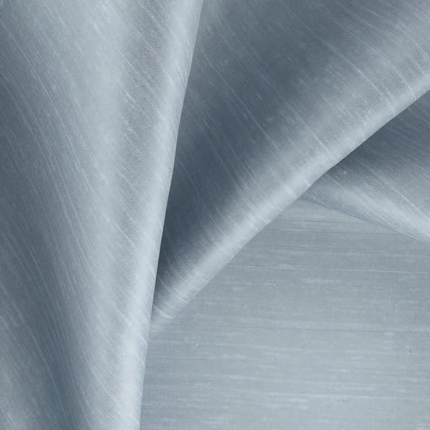 Photo of the fabric Silky Sky swatch by Zepel. Use for Curtains, Accessory, Top of Bed. Style of Plain, Texture