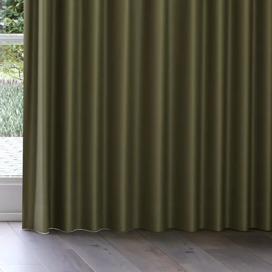 Photo of the fabric Kyoto Moss swatch by James Dunlop. Use for Curtains. Style of Plain, Texture