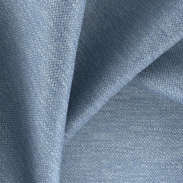 Photo of the fabric Colourwash Eco Denim swatch by Zepel FibreGuard. Use for Curtains, Upholstery, Accessory, Top of Bed. Style of Plain, Texture