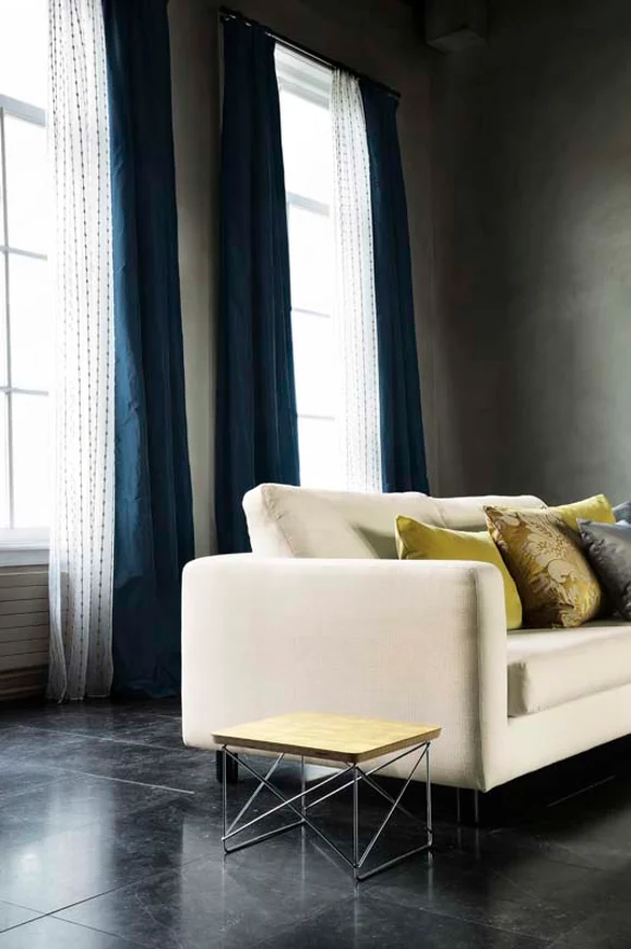 Photo of the fabric Aurea 13712 207 in situ by Fischbacher 1819. Use for Sheer Curtains. Style of Sheer, Stripe