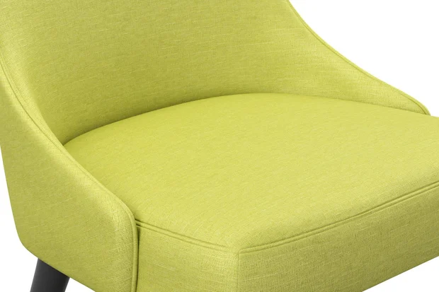Photo of the fabric Provence Chartreuse swatch by James Dunlop Essentials. Use for Curtains, Upholstery, Accessory, Top of Bed. Style of Plain, Texture