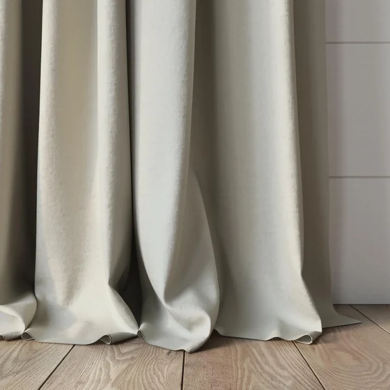 Photo of the fabric Satori Stonewash Chalk swatch by Mokum. Use for Curtains, Upholstery Light Duty, Accessory, Top of Bed. Style of Plain, Texture