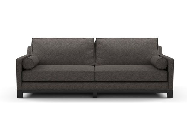 Photo of the fabric Omni Carbon swatch by James Dunlop FibreGuard. Use for Upholstery, Accessory, Top of Bed. Style of Plain, Texture