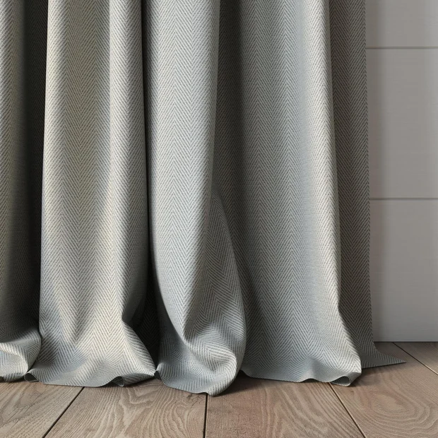 Photo of the fabric Trailblazer Aluminium swatch by James Dunlop FibreGuard. Use for Curtains, Upholstery, Accessory, Top of Bed. Style of Texture, Traditional