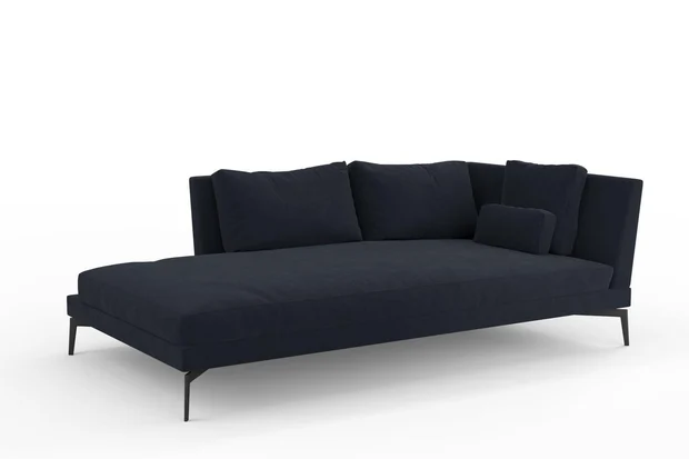 Photo of the fabric Alpaca Velvet Midnight swatch by Mokum. Use for Upholstery, Accessory. Style of Plain, Velvet