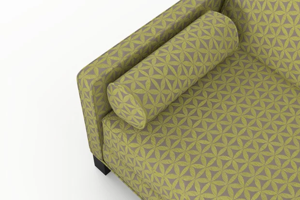 Photo of the fabric Tapa Lime swatch by James Dunlop. Use for Upholstery, Accessory. Style of Geometric