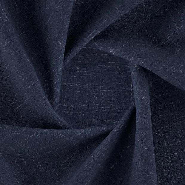 Photo of the fabric Cavalry Night swatch by Zepel FibreGuard. Use for Curtains, Upholstery, Accessory, Top of Bed. Style of Chenille, Plain