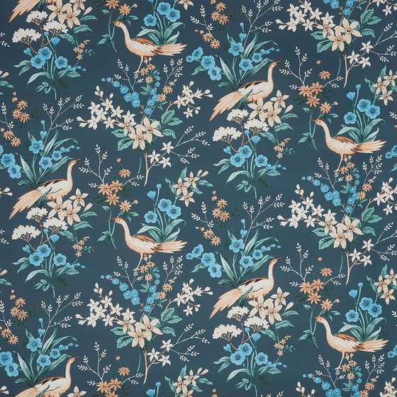 Photo of the fabric Jade 8788 635 swatch by Prestigious. Use for Curtains, Accessory. Style of Floral And Botannical, Print