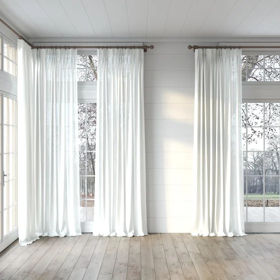Photo of the fabric Linen Calm swatch by James Dunlop. Use for Curtains, Accessory. Style of Plain, Texture