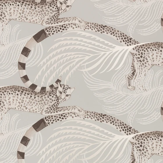 Photo of the fabric Delilah W450 02 swatch by Romo. Use for Wall Covering. Style of Animals And Birds